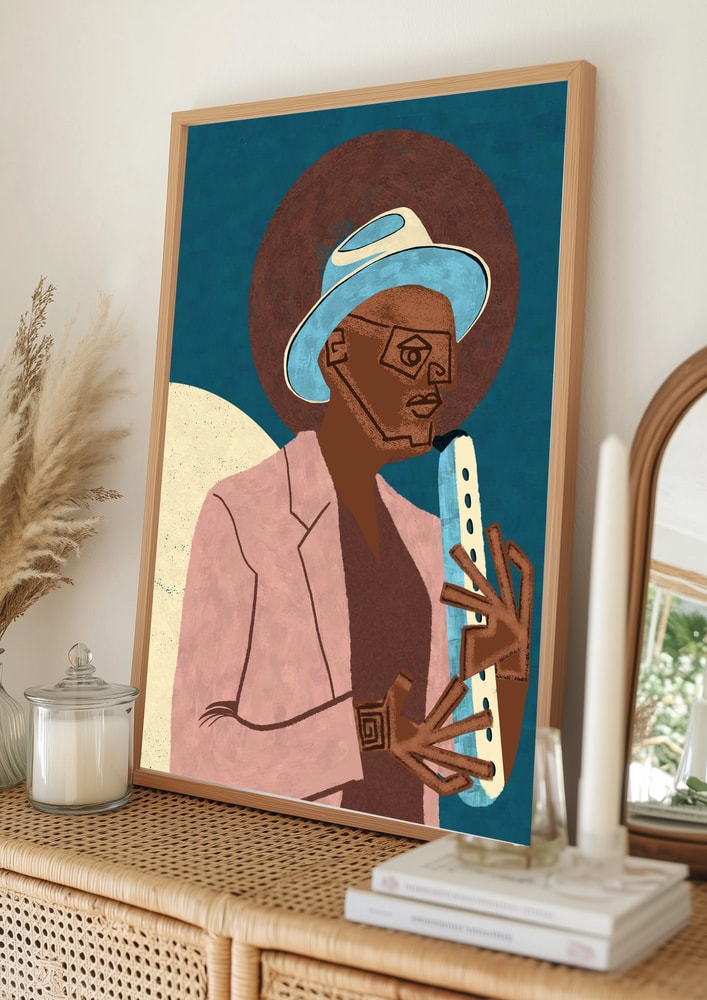 Stilren jazzmusiker Poster