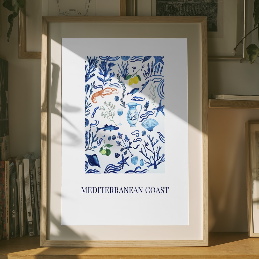 Havets läckerheter från Medelhavet Poster