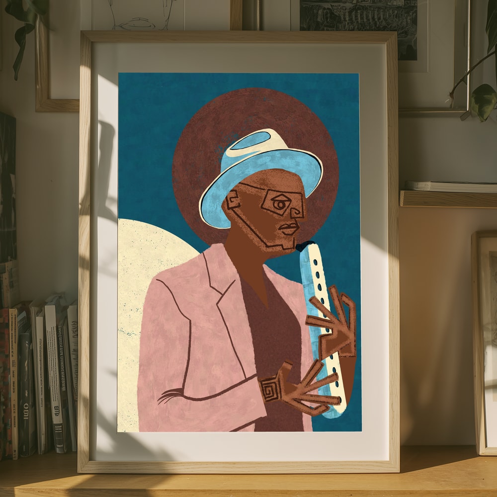 Stilren jazzmusiker Poster