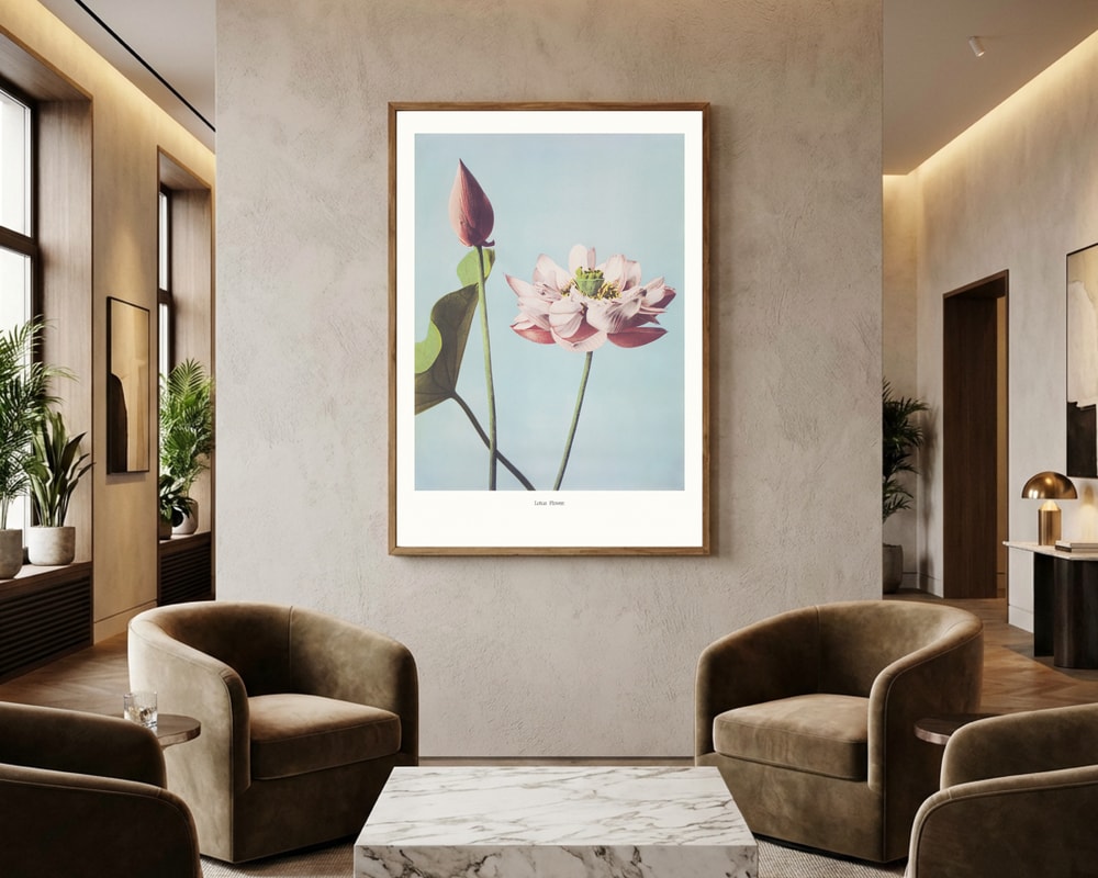 Lotusblomsterplakat