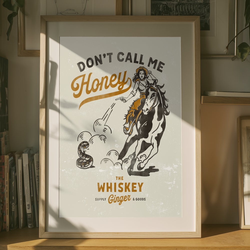 Tryck inte Honey Print 2 Poster