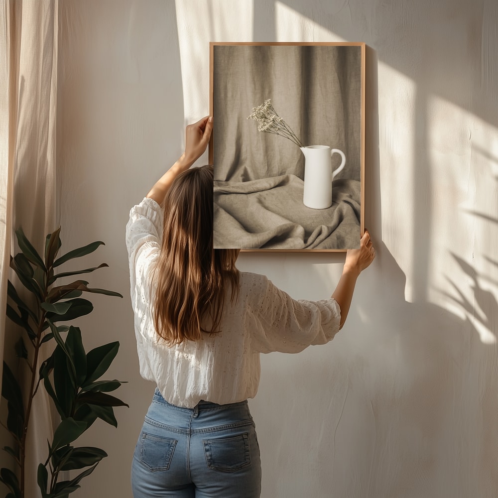 Minimalist Floral Still Life Poster