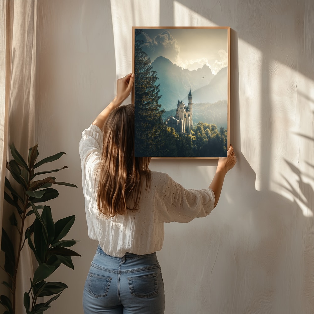 Dreamy Bavarian Castle Poster