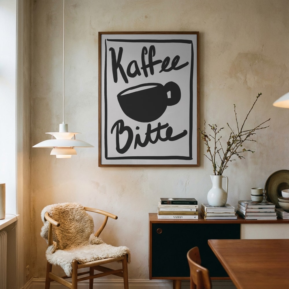 Affiche "Kaffee Bitte"