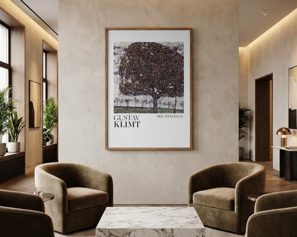 Gustav Klimt Der Apfelbaum (1916) plakat