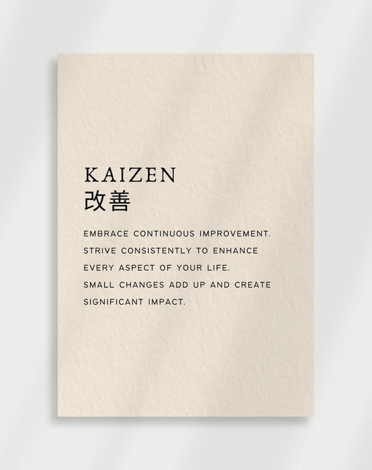 "KAIZEN"-affisch