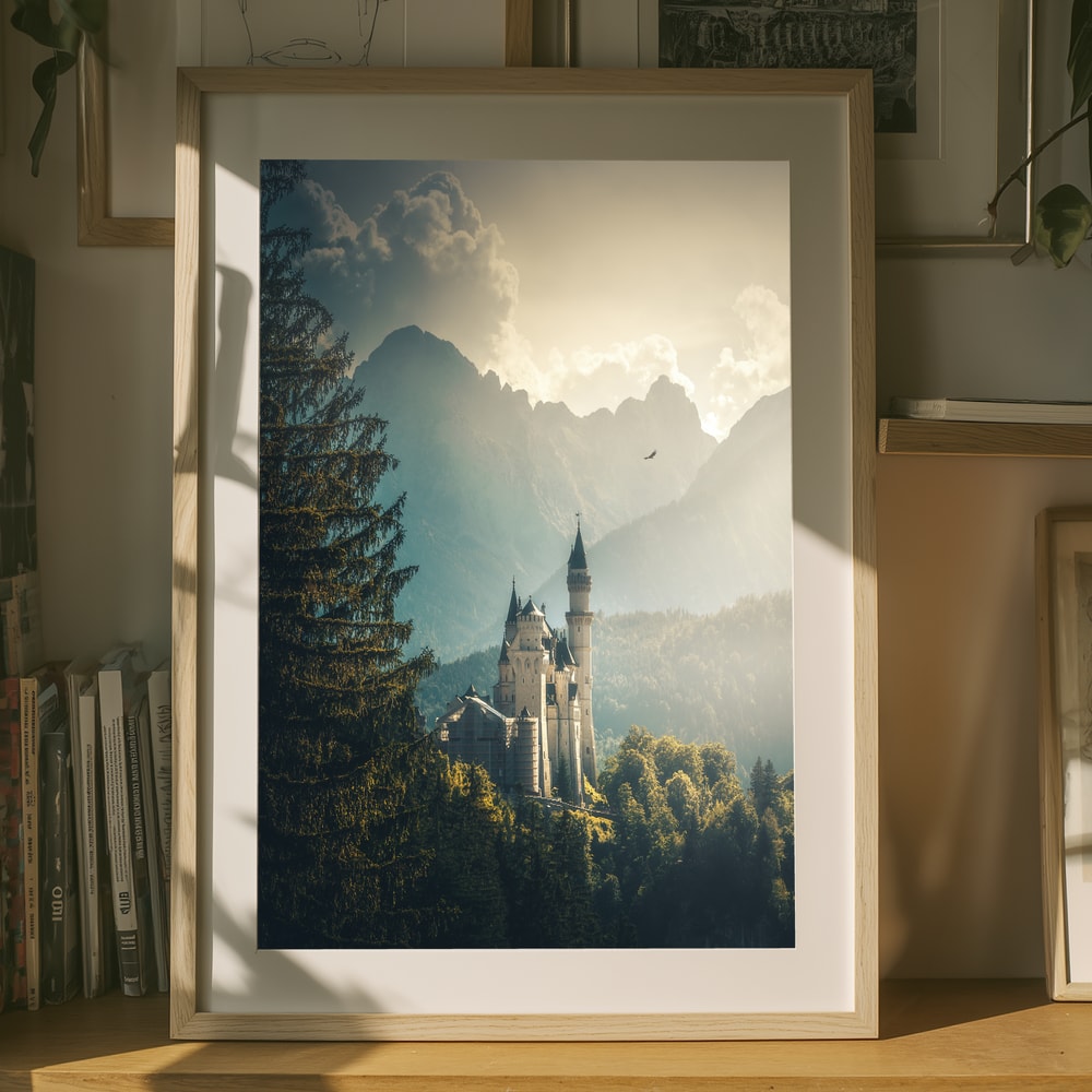 Dreamy Bavarian Castle Poster