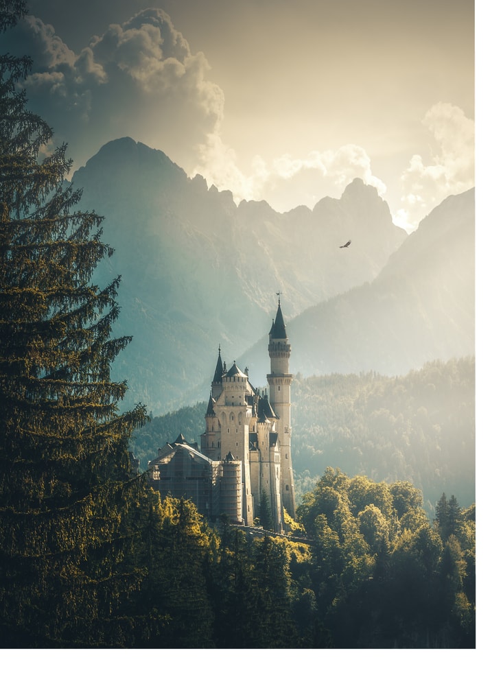 Dreamy Bavarian Castle Poster