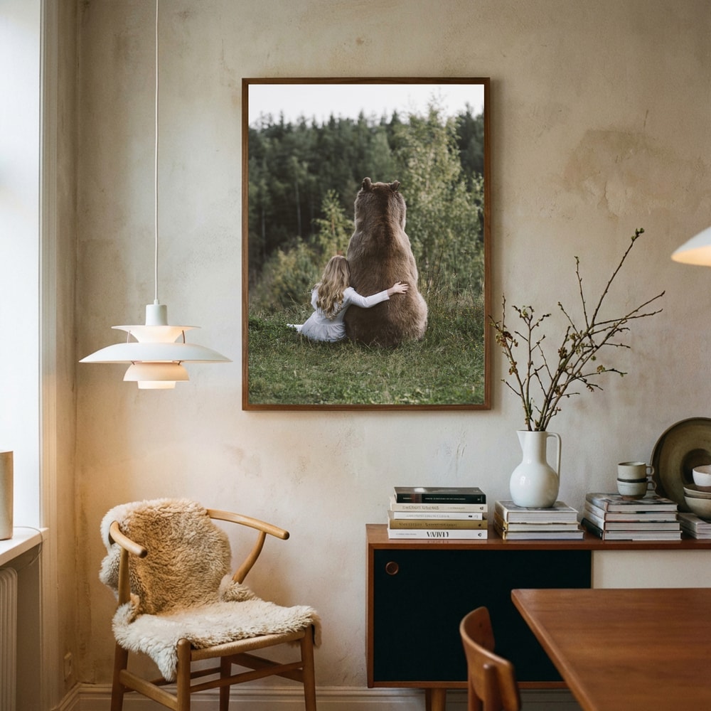 Fridfull Skogsomfamning Poster