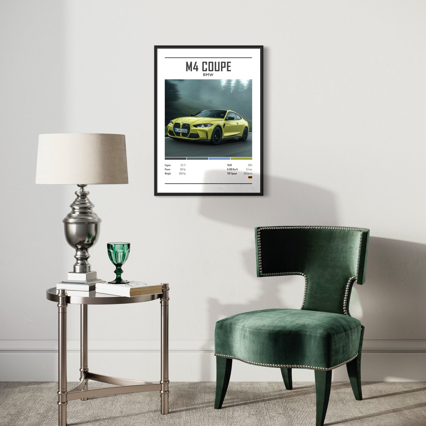 M4 Coupe Bil Poster