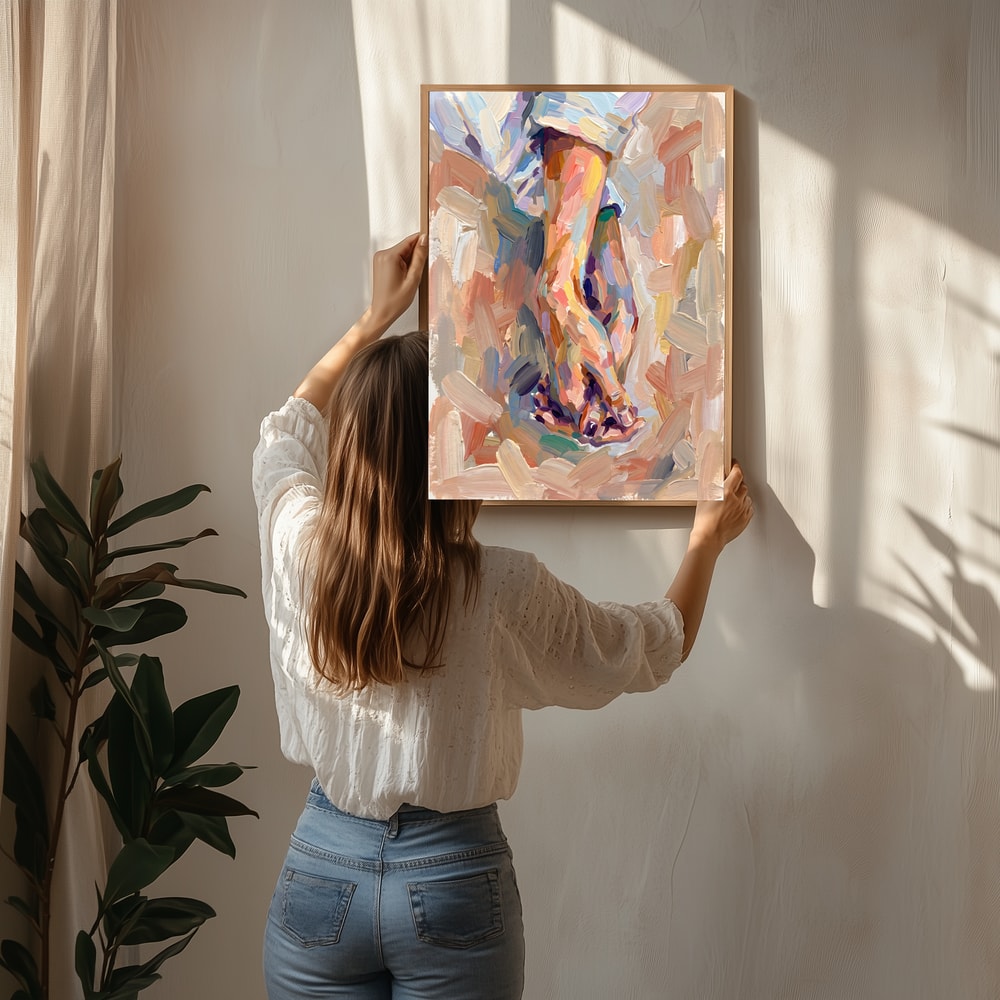 Colorful Bare Feet Poster