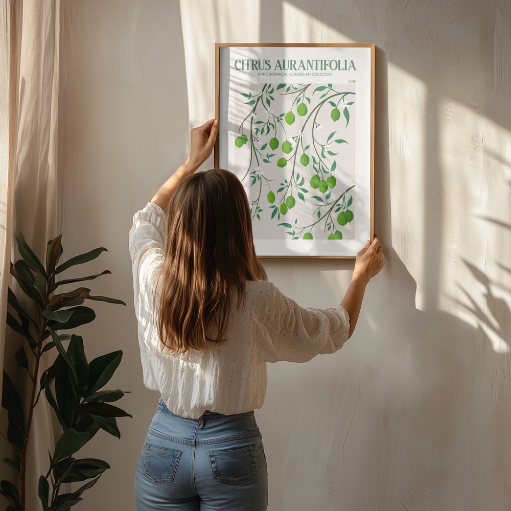 Botanisk Lime Bliss Poster