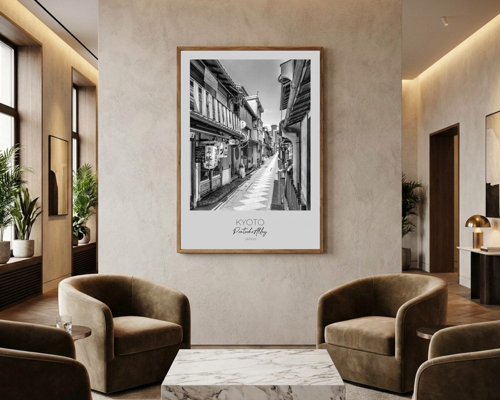 Kyoto Pontocho Stræde Plakat