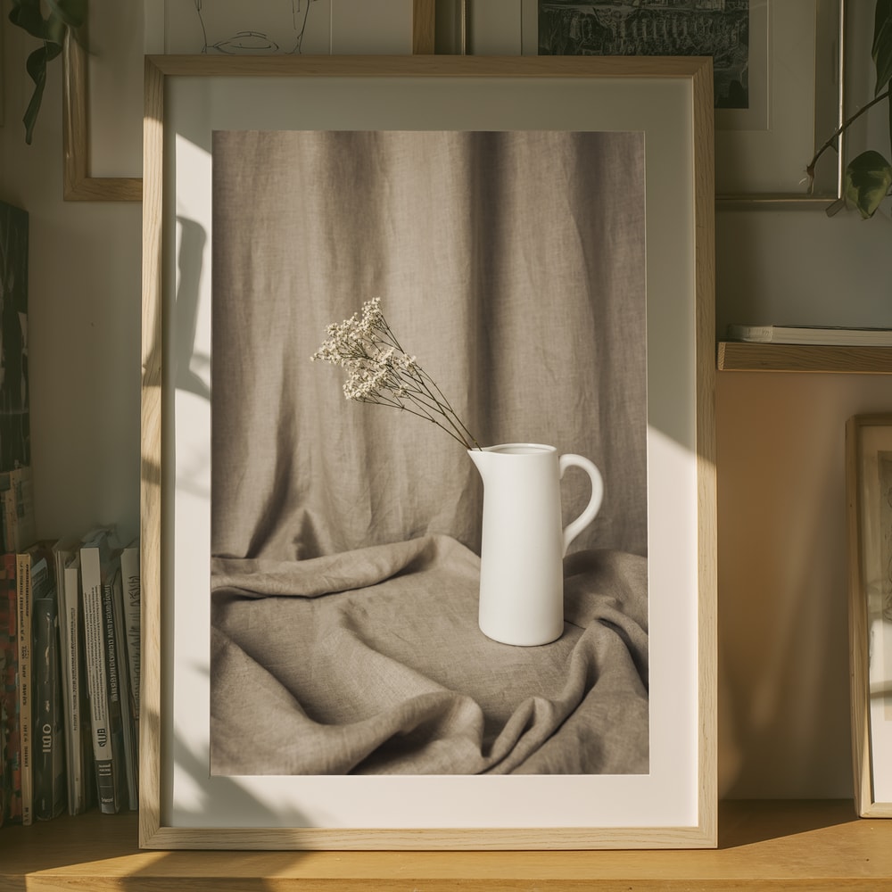 Minimalist Floral Still Life Poster