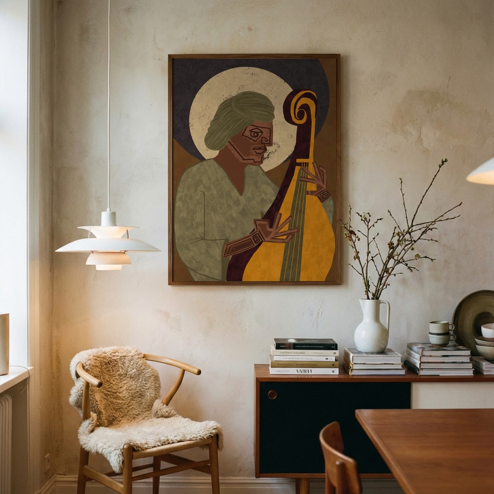 Själfull lutspelare Poster