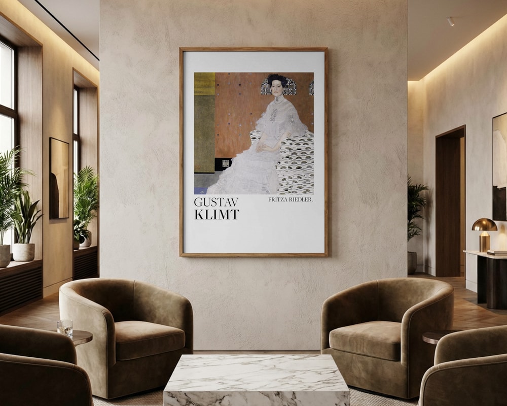 Gustav Klimt Portræt af Fritza Riedler (1906) plakat