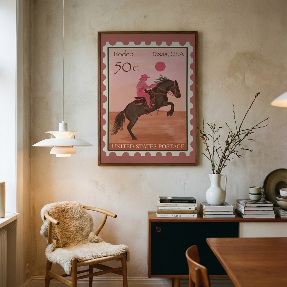 Texas-rodeoryttare Poster
