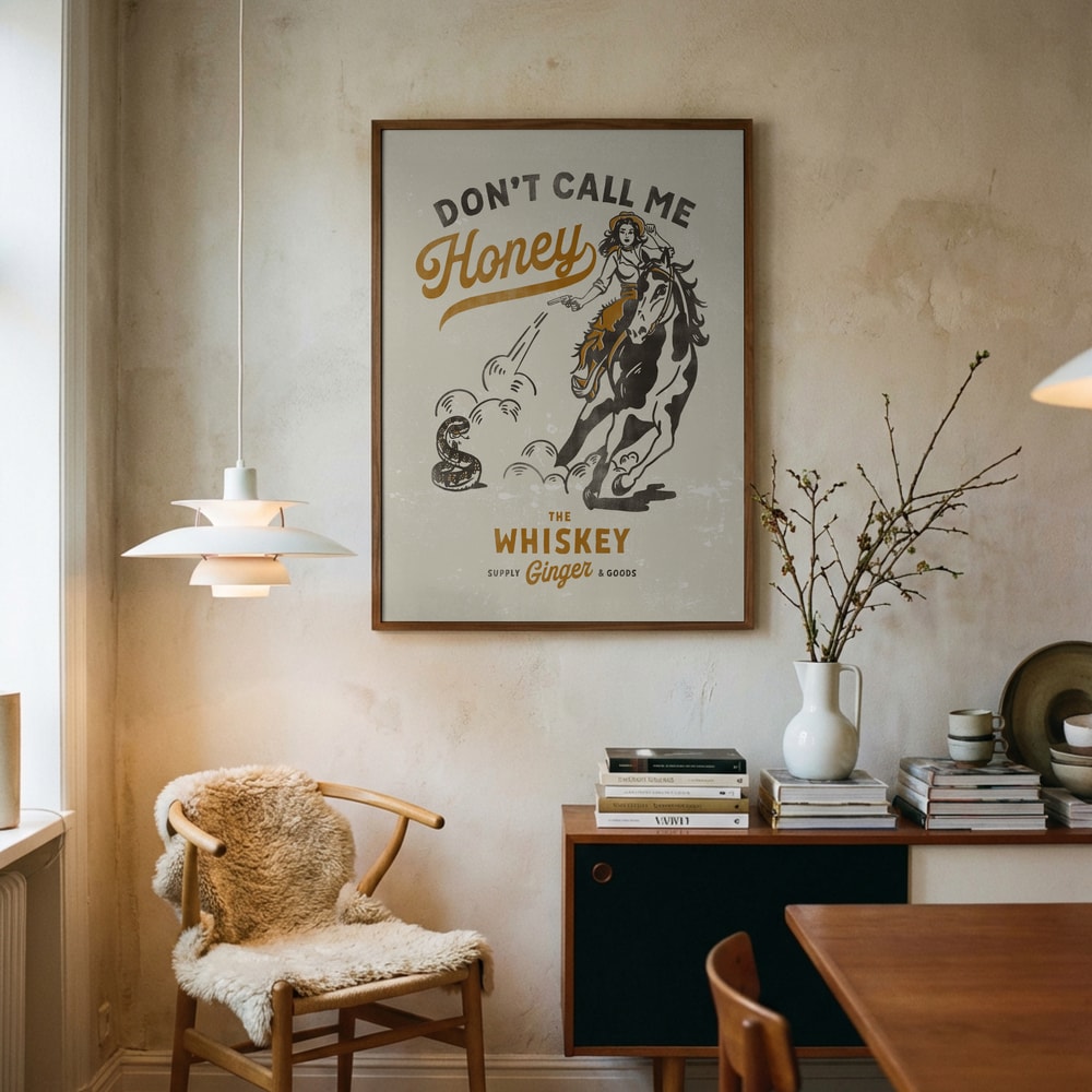 Tryck inte Honey Print 2 Poster