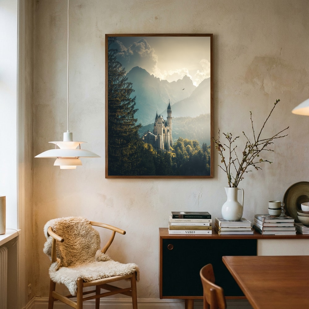 Dreamy Bavarian Castle Poster