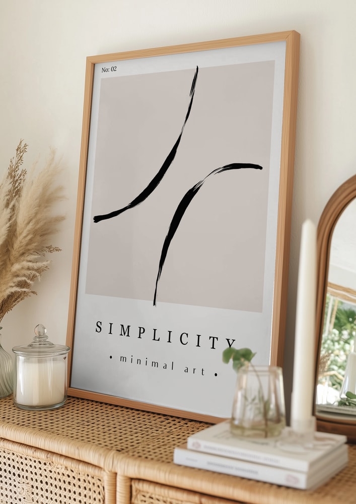 Elegant Strokes Poster