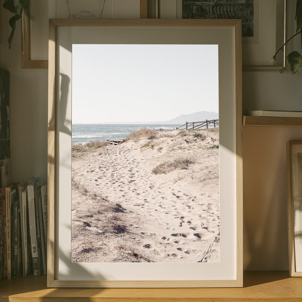 Fridfull strandstig Poster