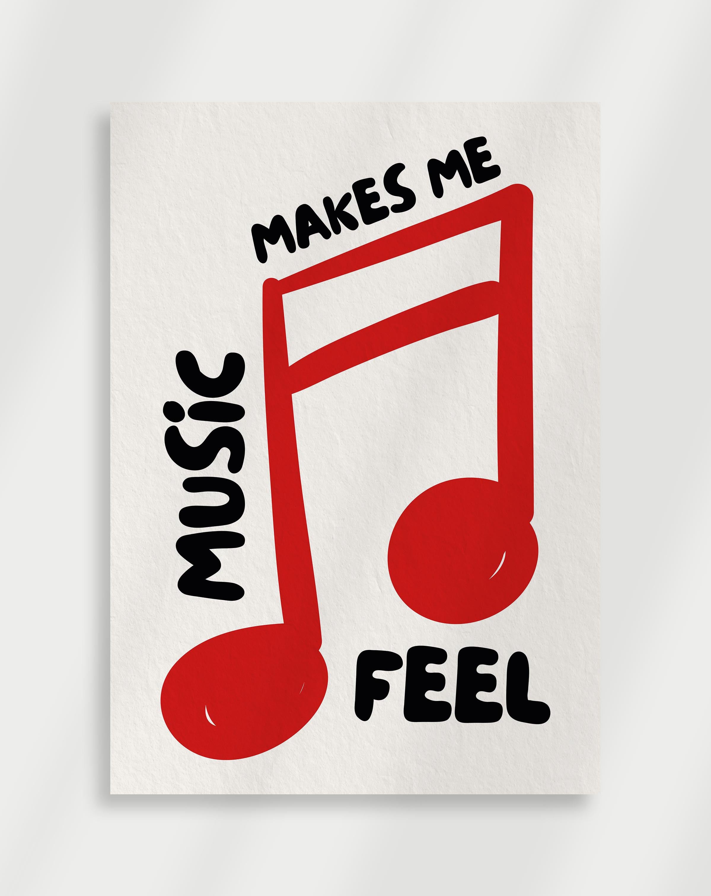 Musik får mig til at føle Plakat