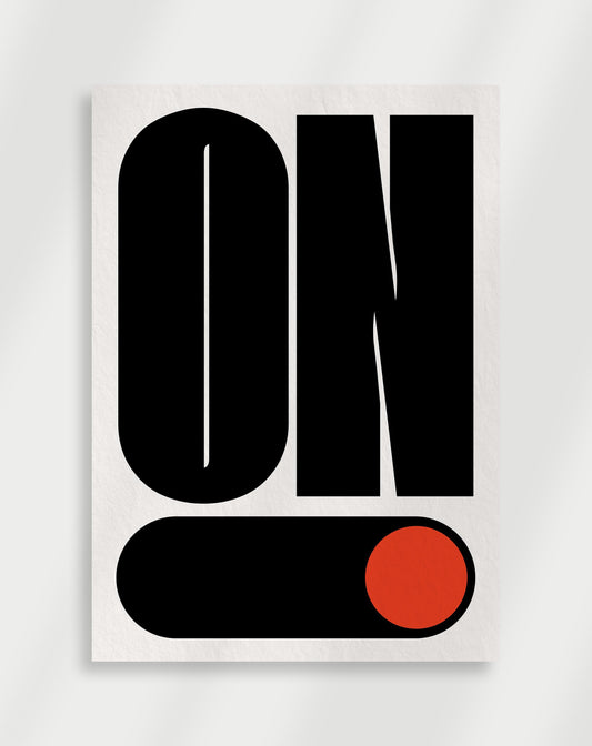 On Switch black Poster