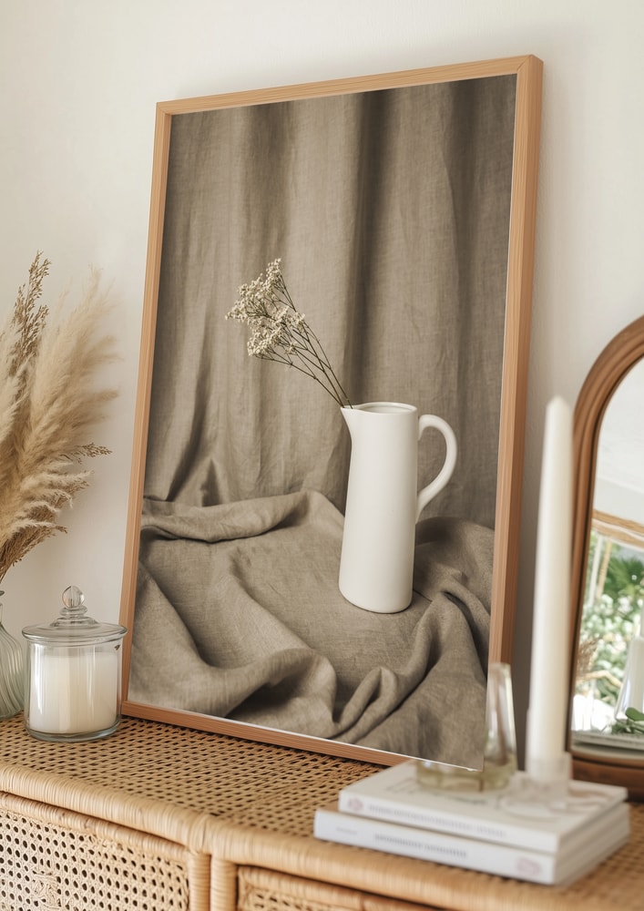 Minimalist Floral Still Life Poster