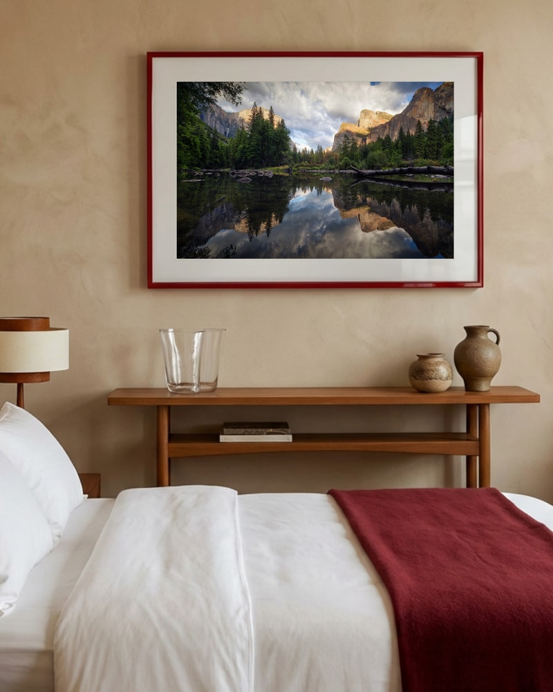 Yosemiteflodens spegelbild Poster