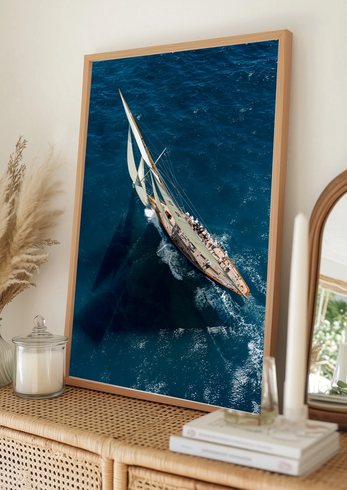 Majestic Ocean Sailboat Poster
