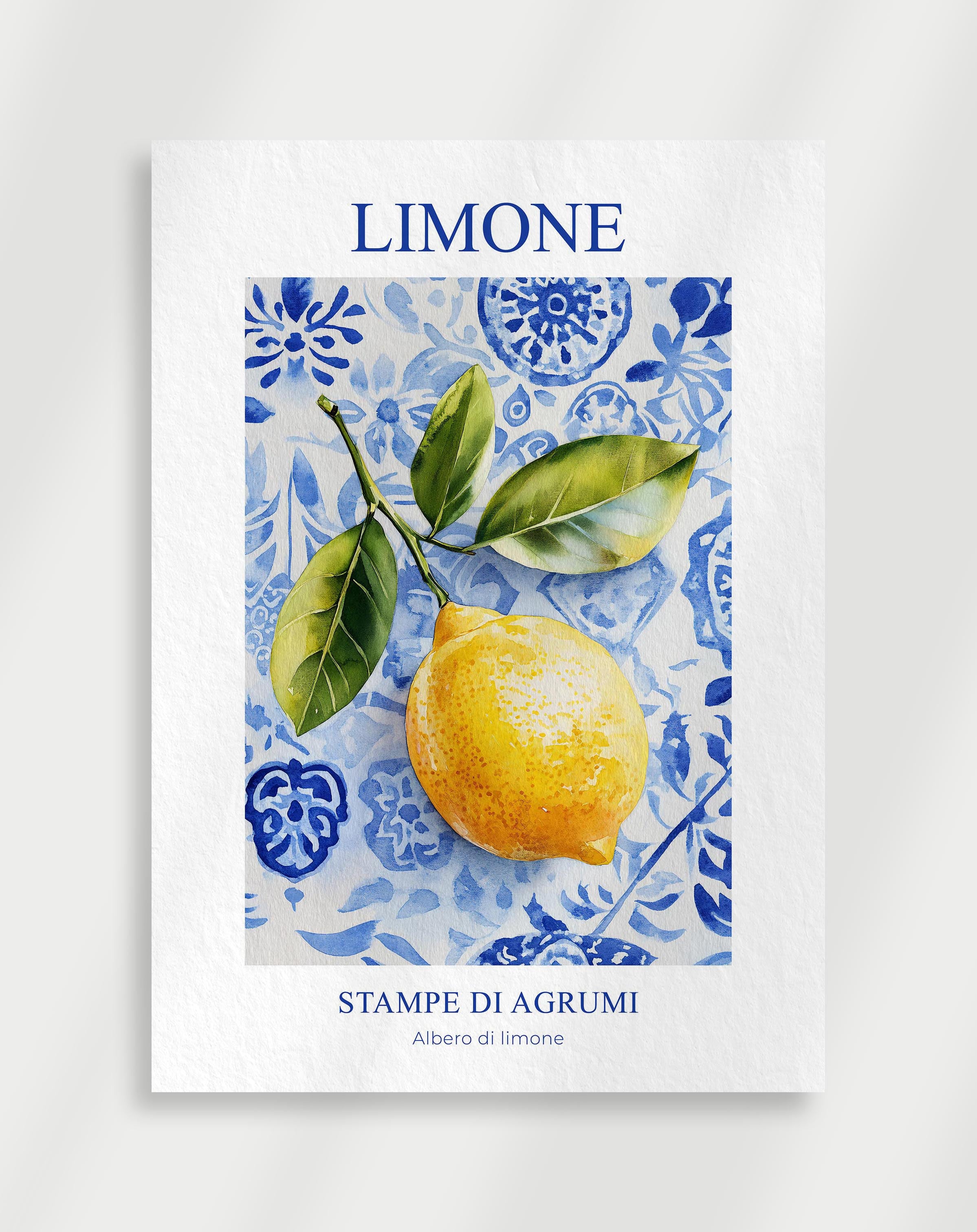 Limone "Stampe di agrumi" poster