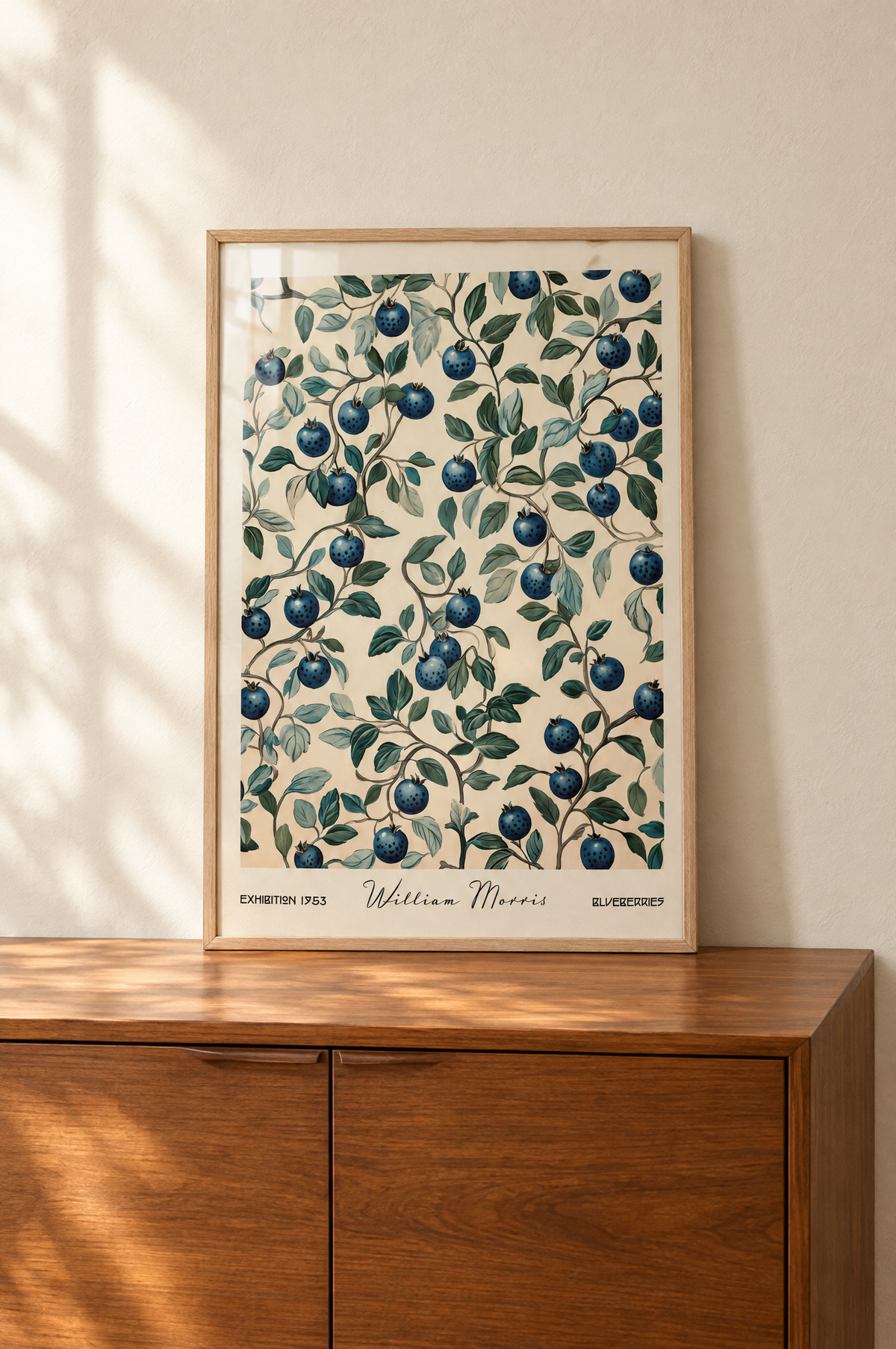William Morris Blueberries Poster