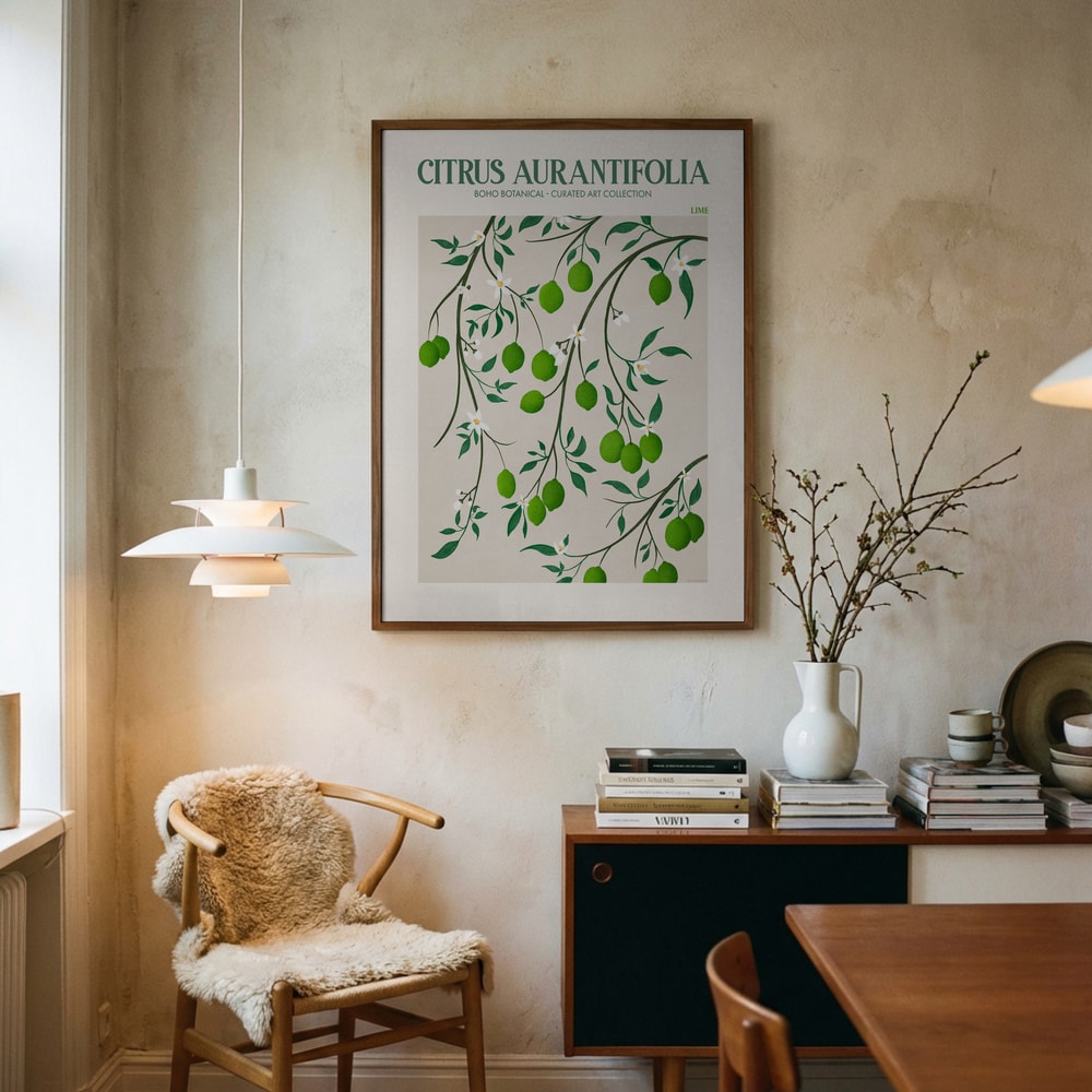 Botanisk Lime Bliss Poster