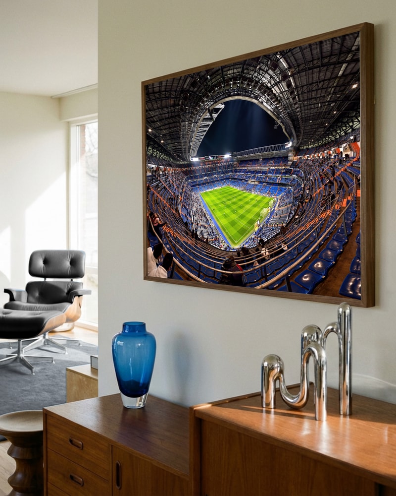 Night Football Stadium Poster