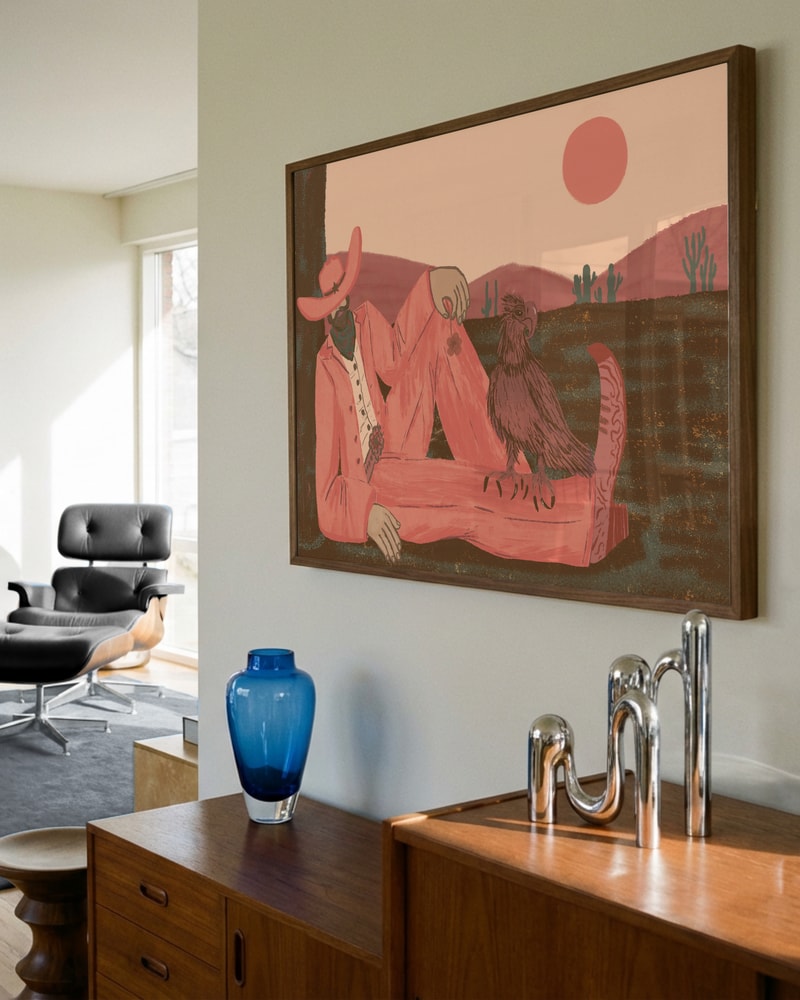 Cowboy's Desert Companion Poster