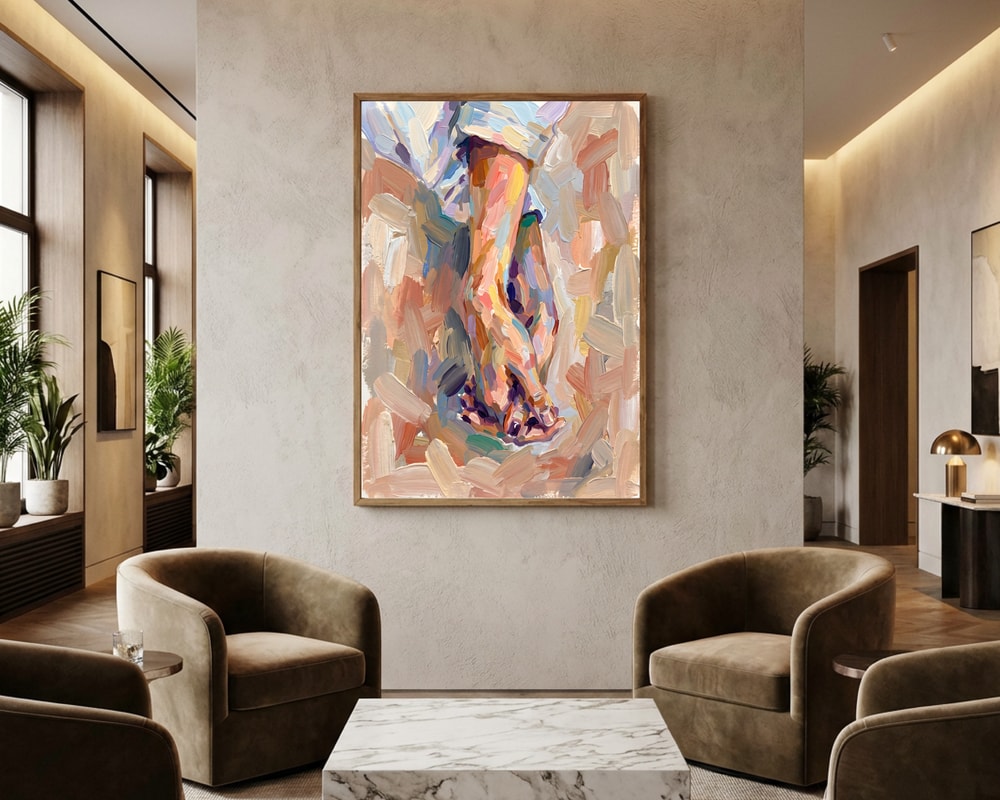 Colorful Bare Feet Poster