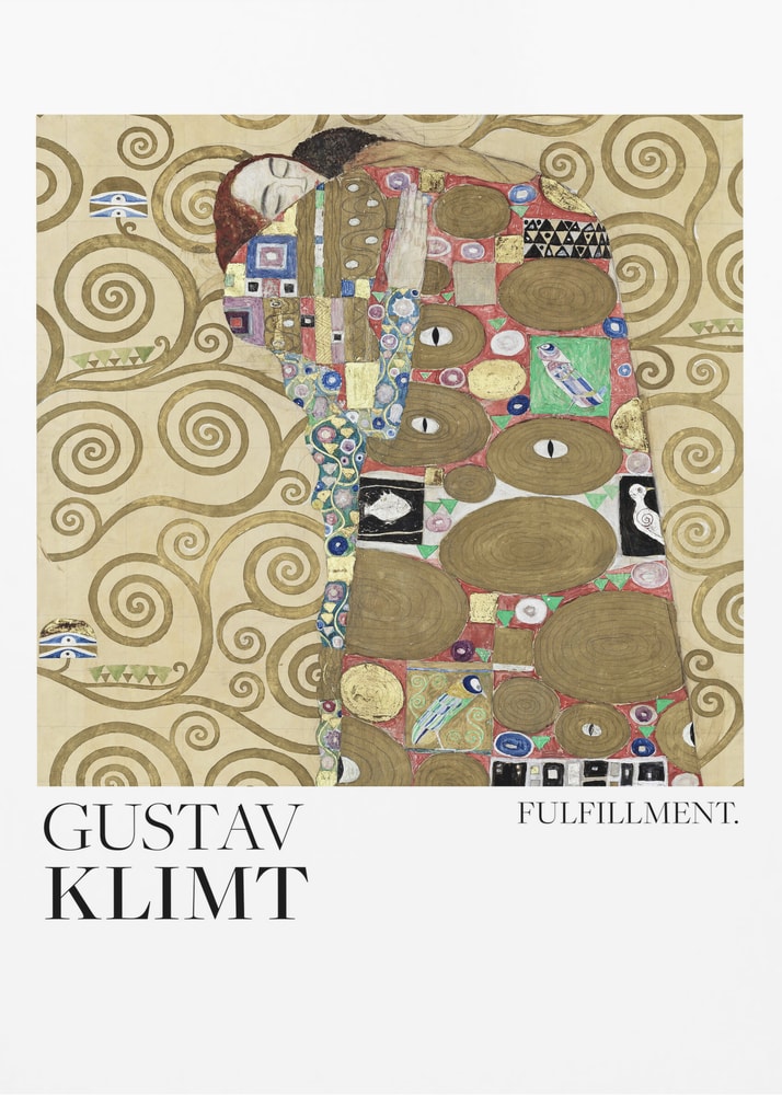 Gustav Klimt Fulfillment (1910–1911) Poster 2