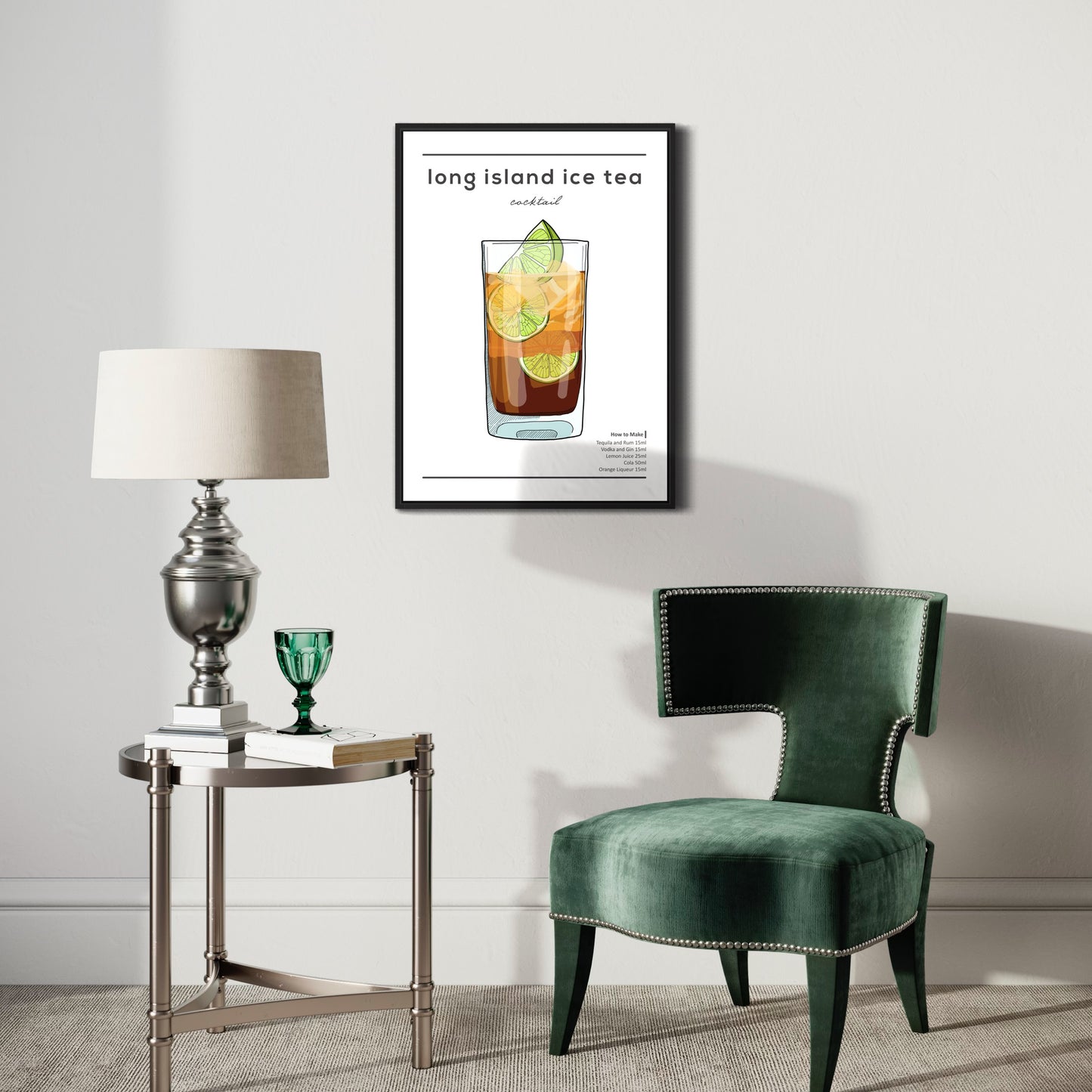 Long Island Ice Tea Cocktail Poster