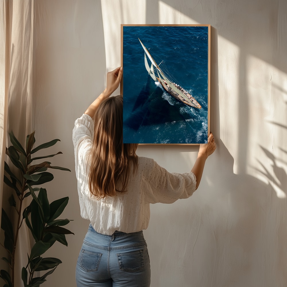 Majestic Ocean Sailboat Poster