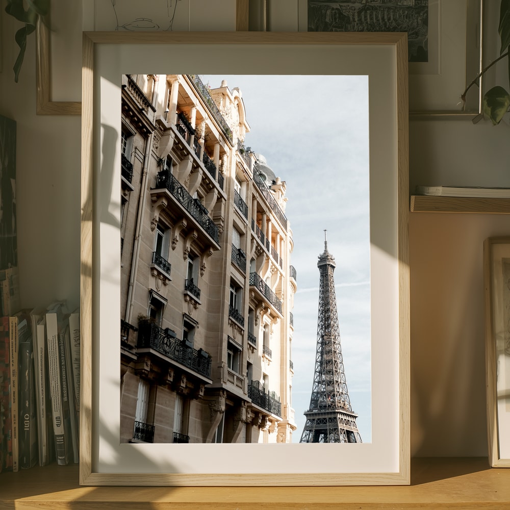 Eiffeltornet Paris med Utsikt Poster