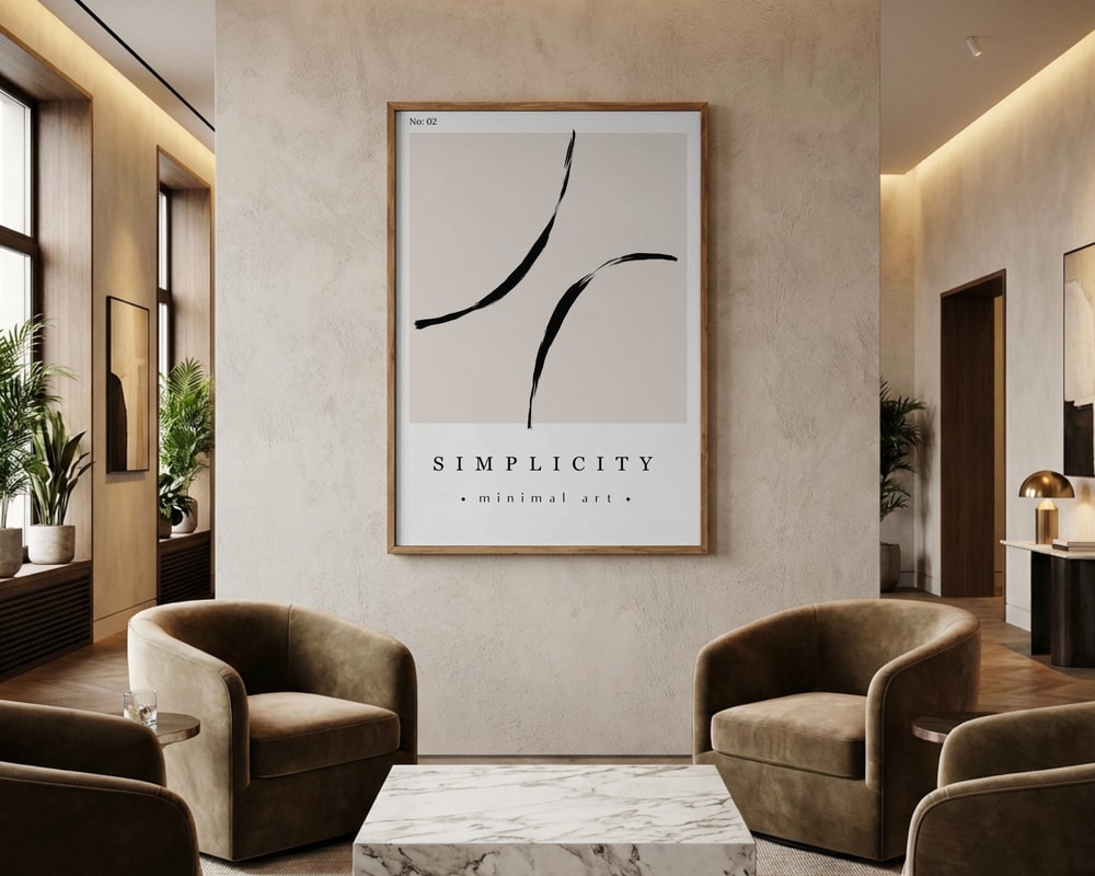Elegant Strokes Poster