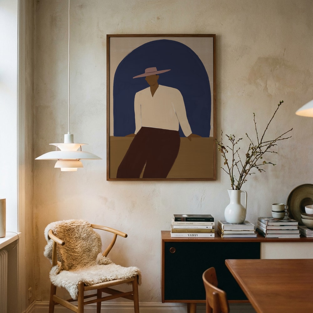 Man i blått valv Poster
