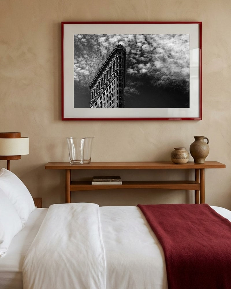 Den klassiska Flatiron byggnaden Poster