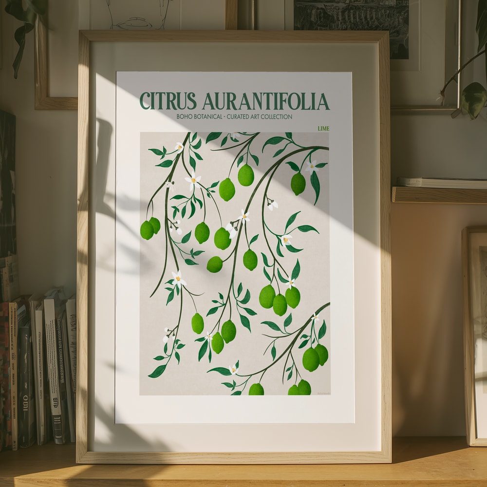 Botanisk Lime Bliss Poster