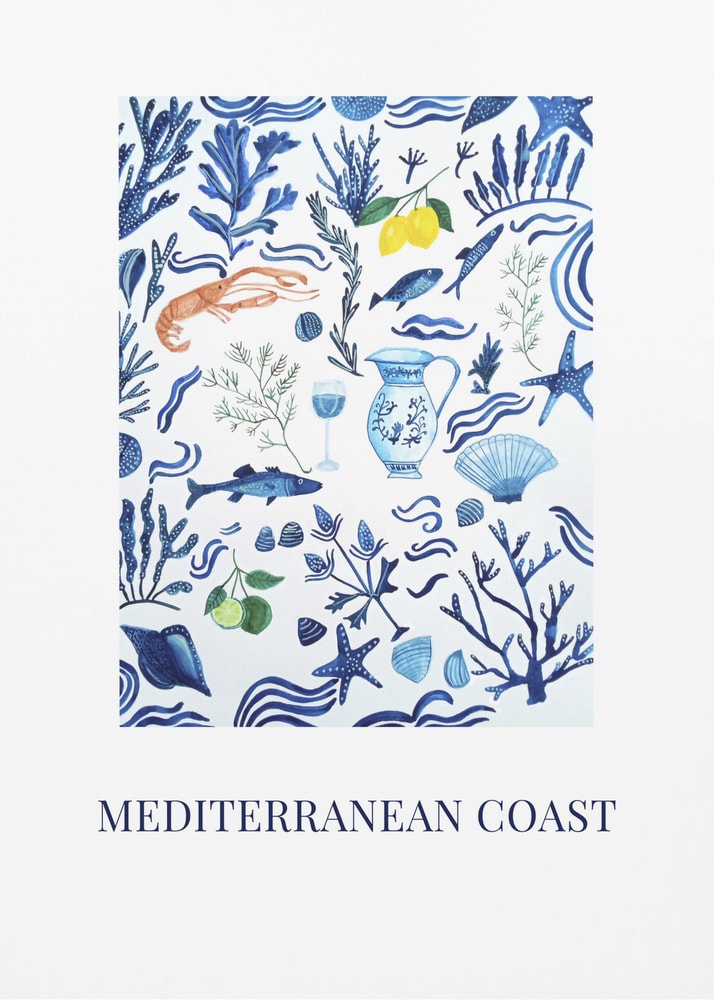 Havets läckerheter från Medelhavet Poster
