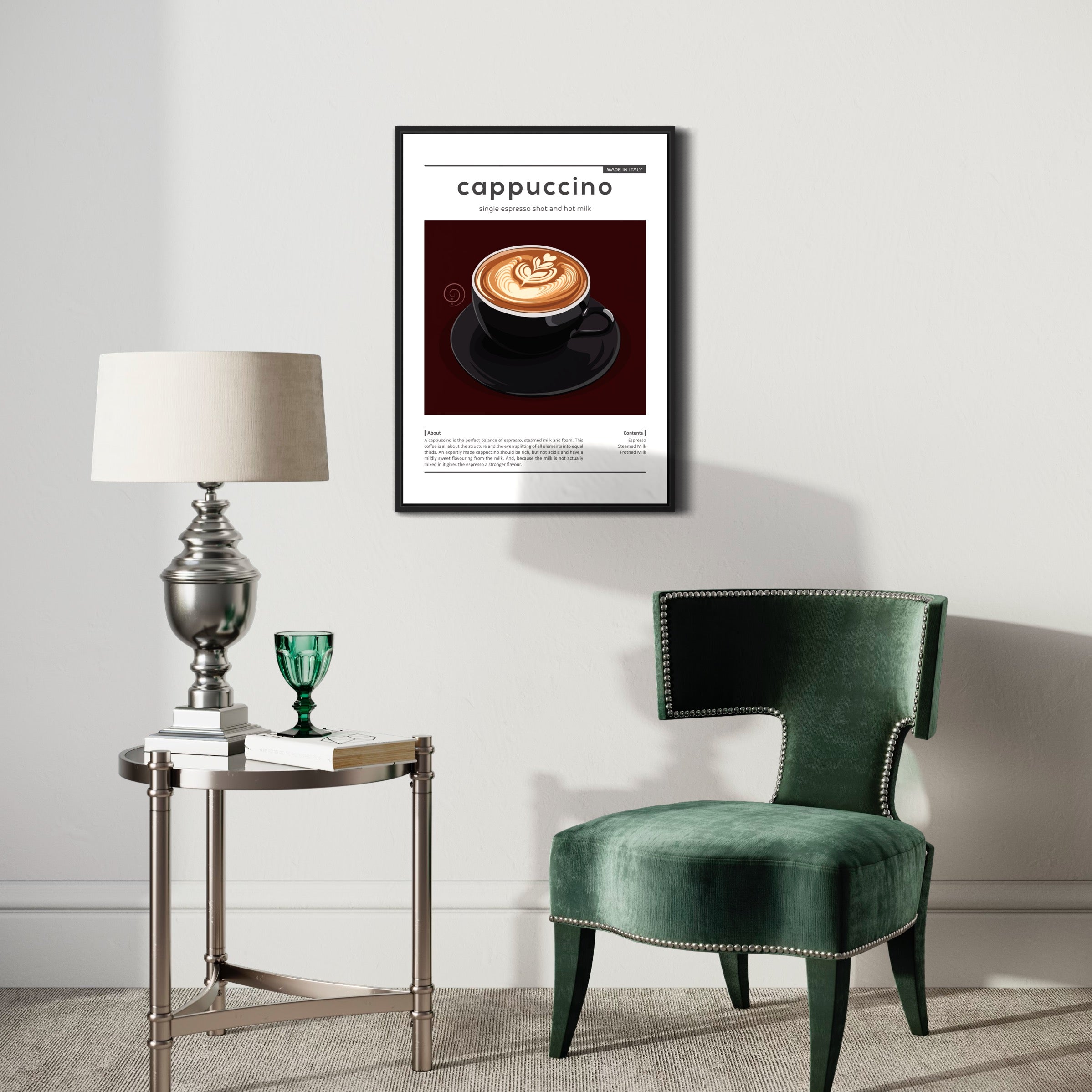 Cappuccino Kaffe Poster