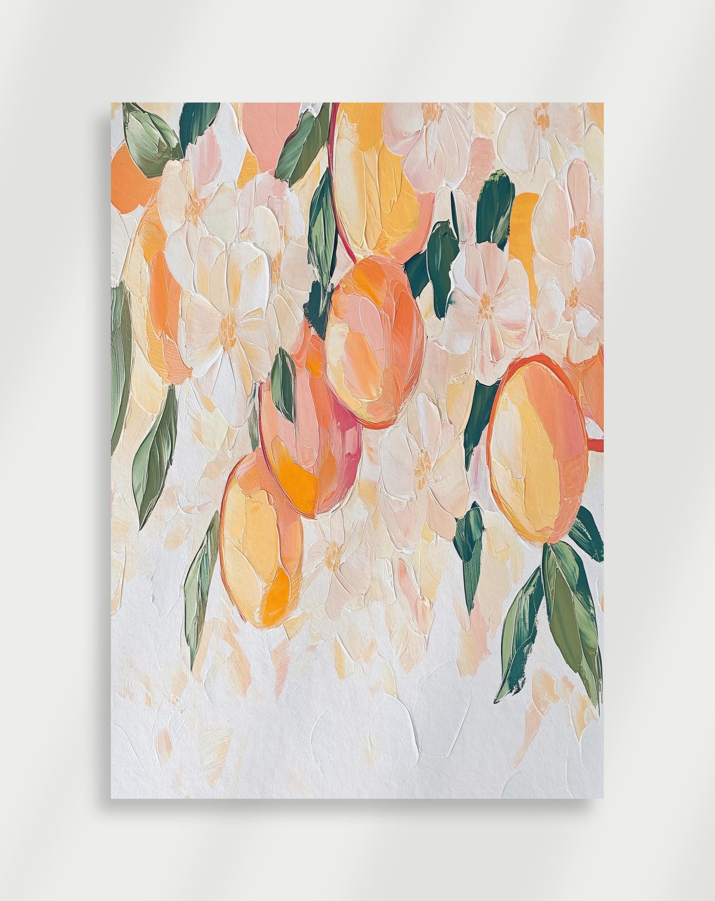 Floral and fruit Poster