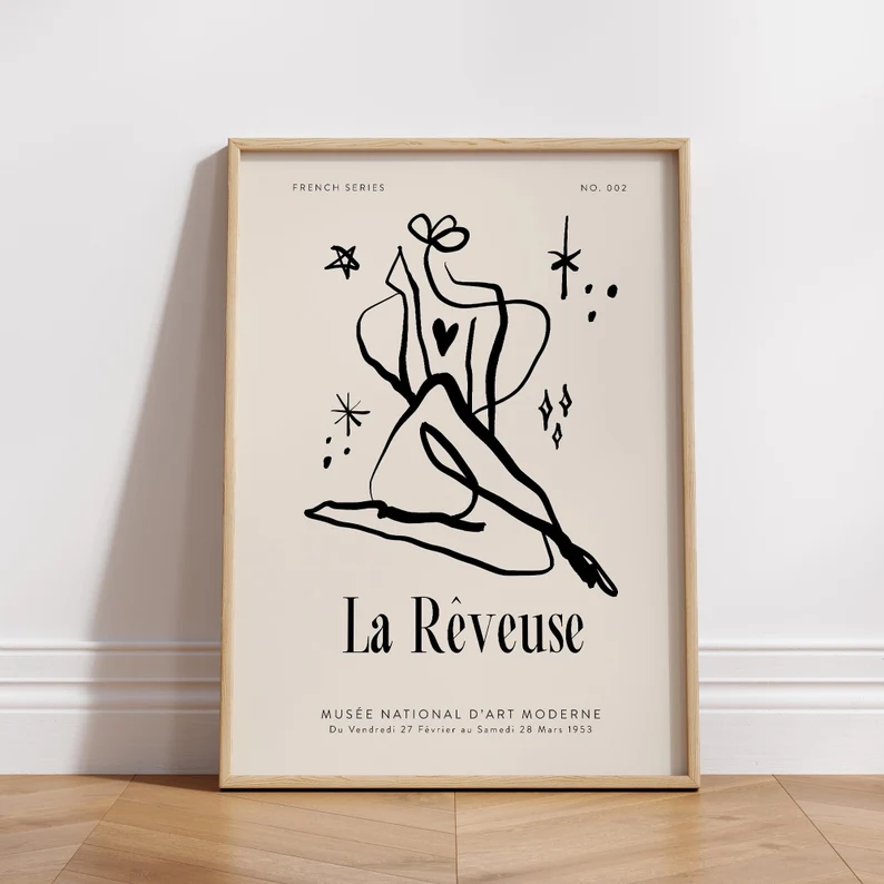 French art poster