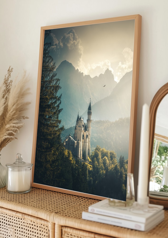 Dreamy Bavarian Castle Poster