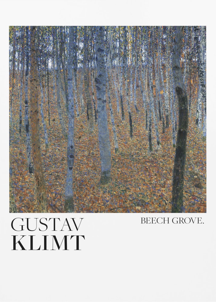Gustav Klimt Beech Grove I (1902) Poster